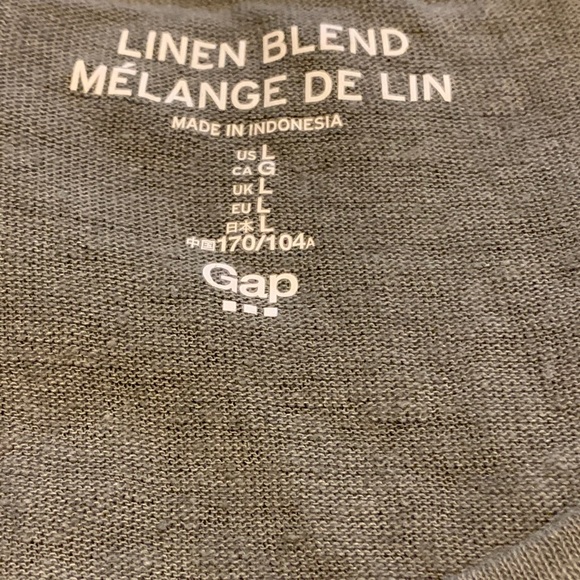 💕GAP Linen Blend Long Sleeve tee with pocket💞 - Picture 5 of 7